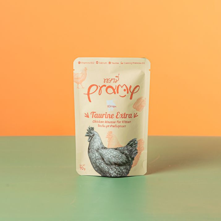 Pramy Kitten Taurine Extra Chicken Mousse (70g) (Pack of 5)